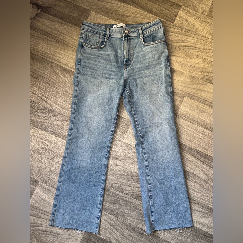 Zara Light Blue Straight‎ Leg Jeans